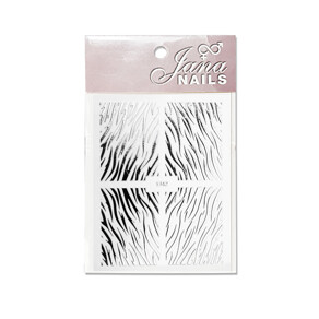 NAIL STICKERS -ANIMAL PRINT NO3 SILVER