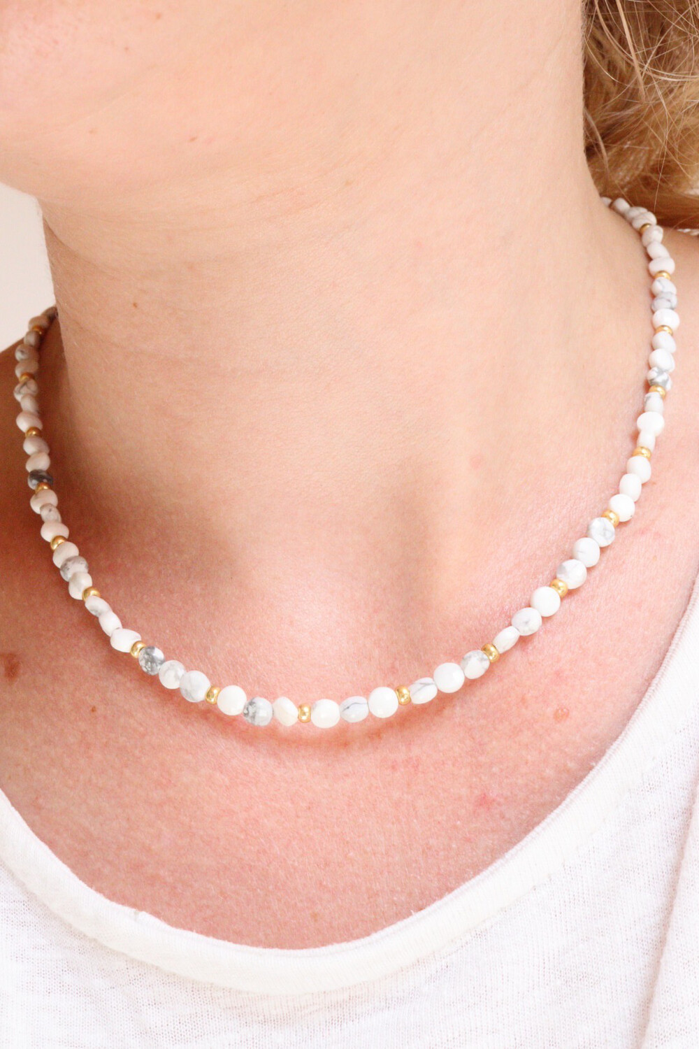 Collier valeria en howlite