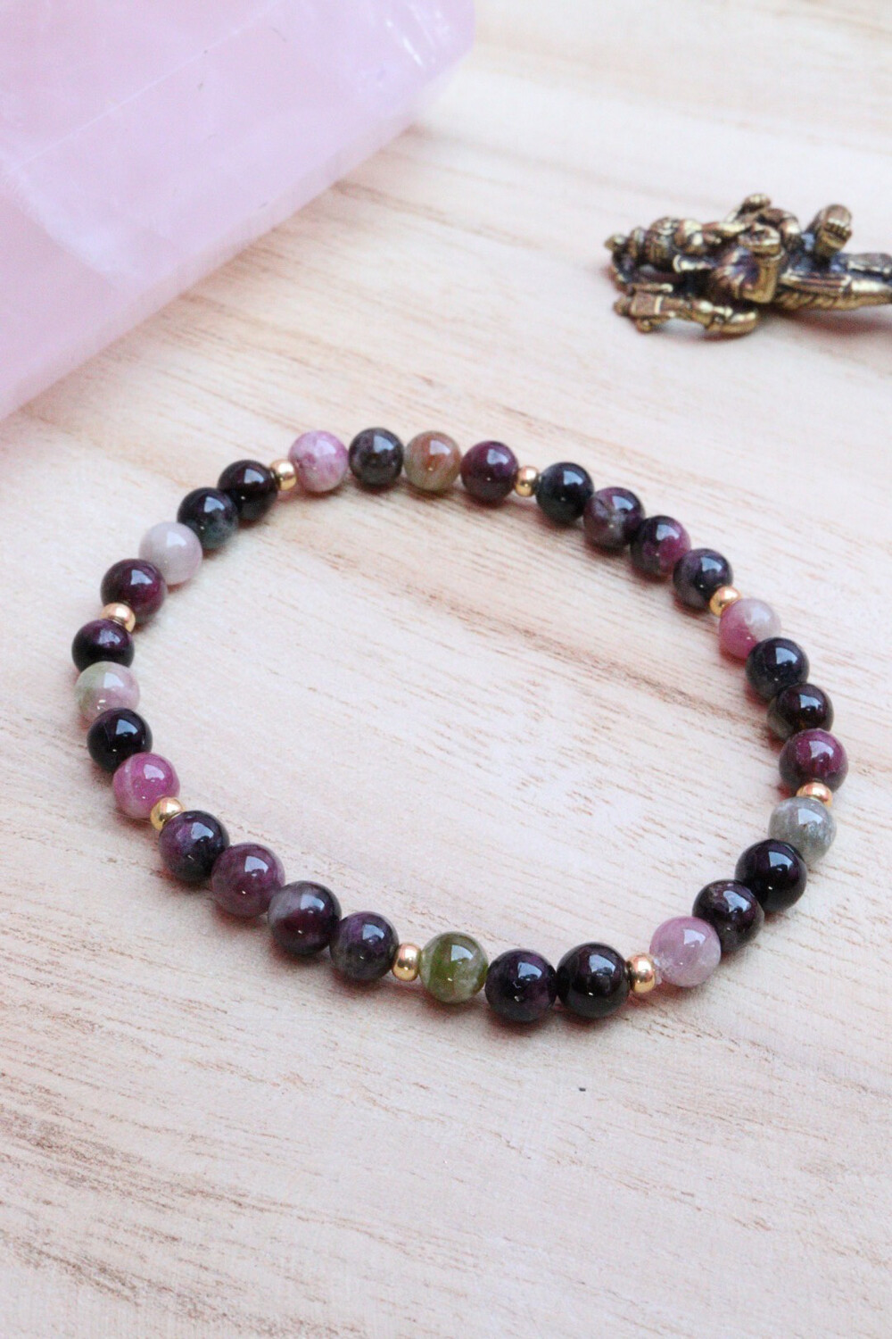 Bracelet en pierre naturelle de tourmaline
