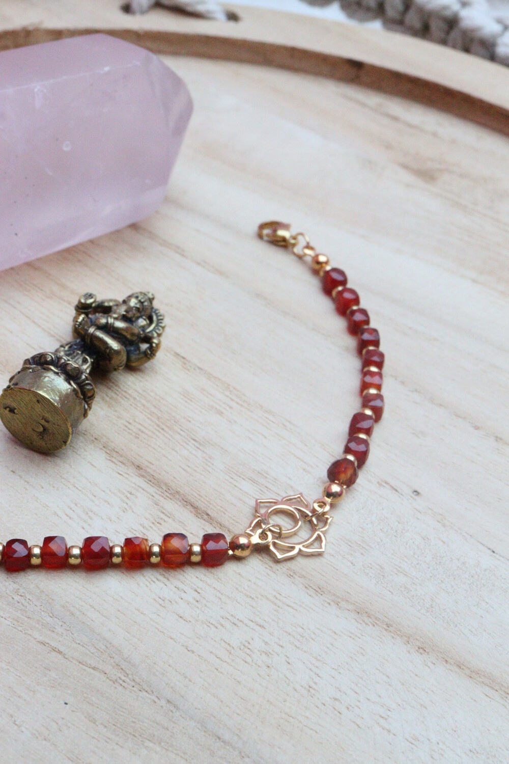 Bracelet chakra sacré ( agate rouge)