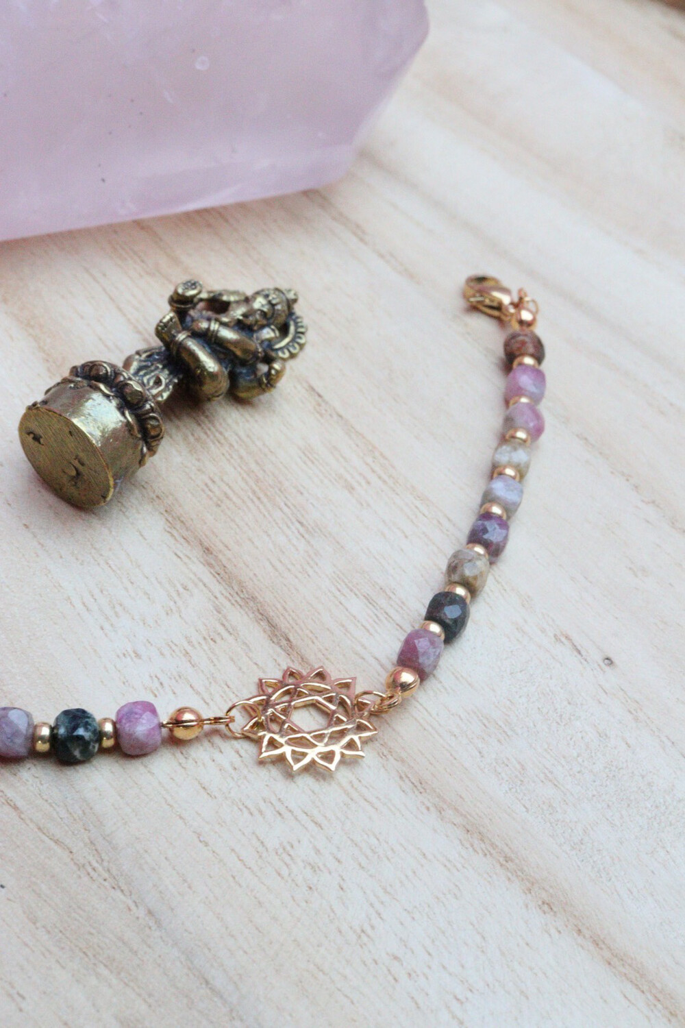 Bracelet chakra Coeur (tourmaline)