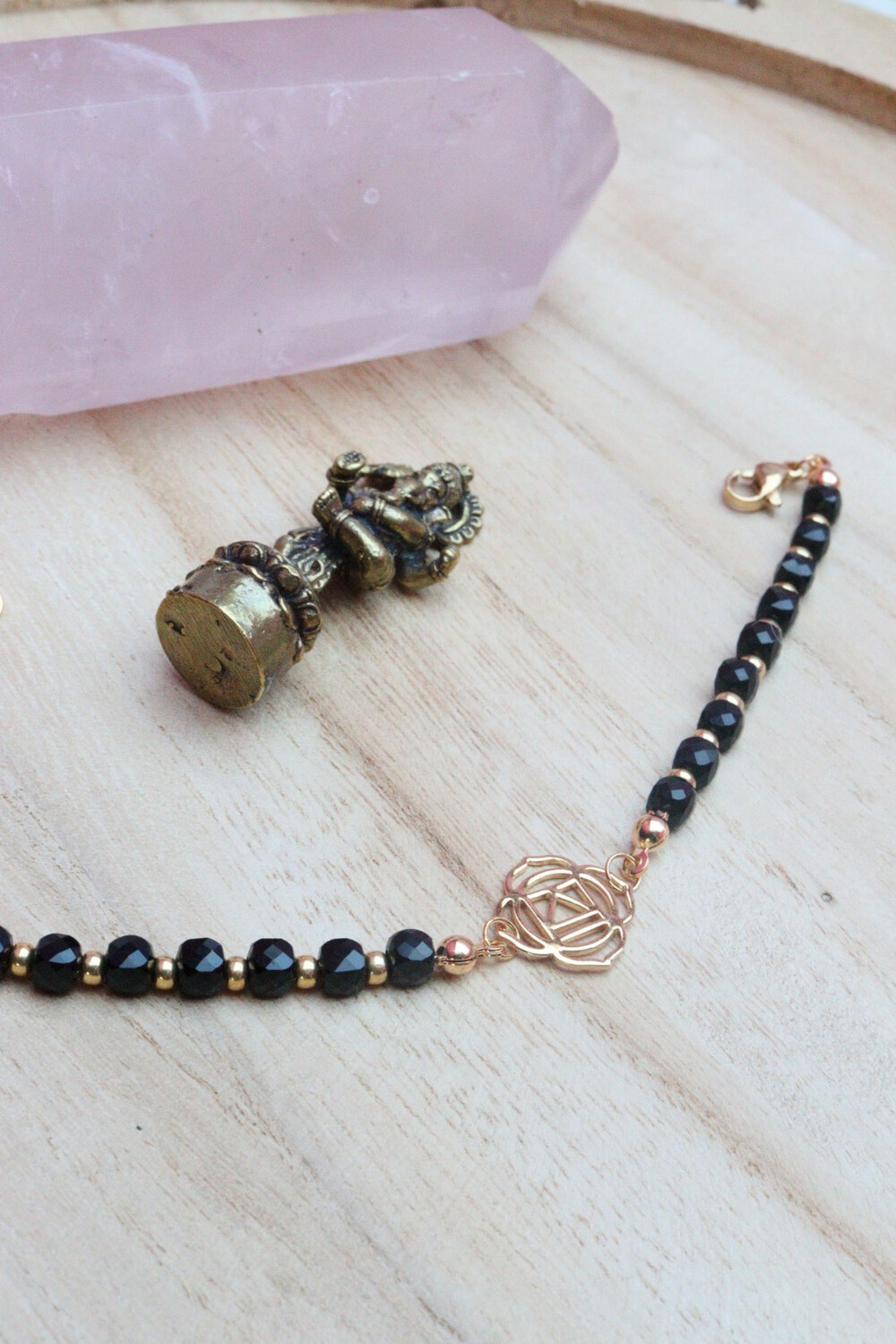 Bracelet chakra racine(onyx noir)