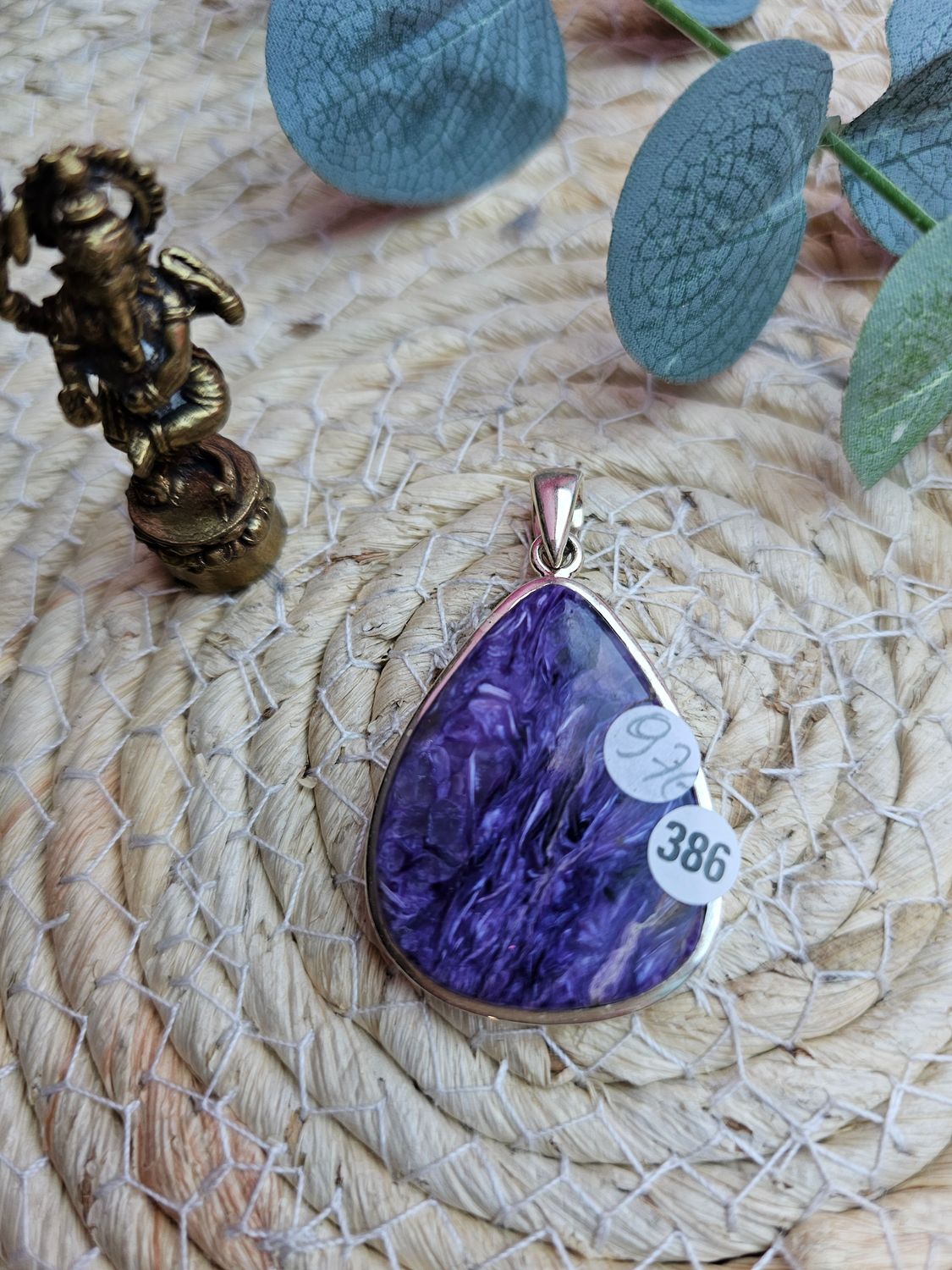 Pendentif en charoite n 386