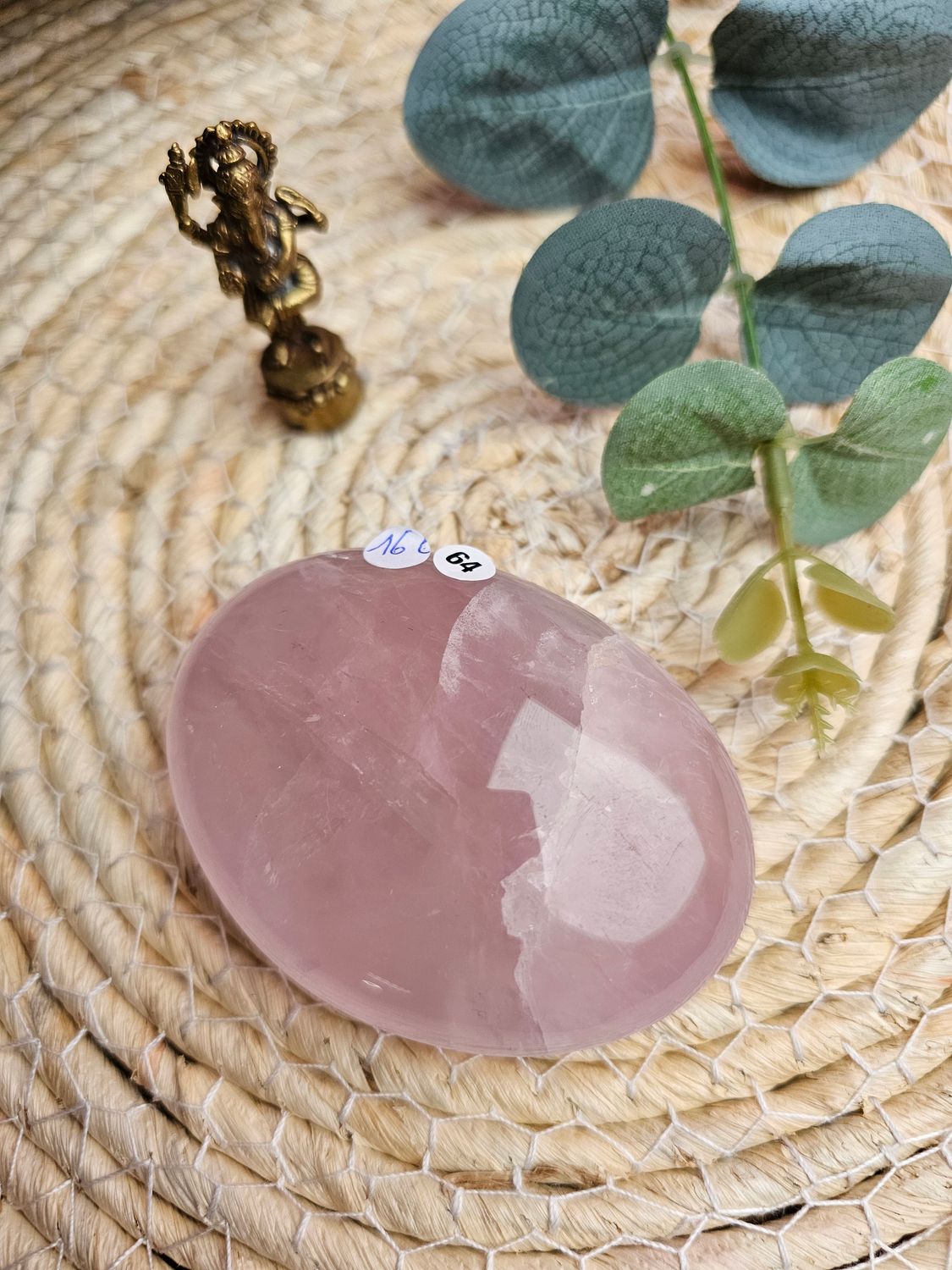 Quartz rose galet n 64