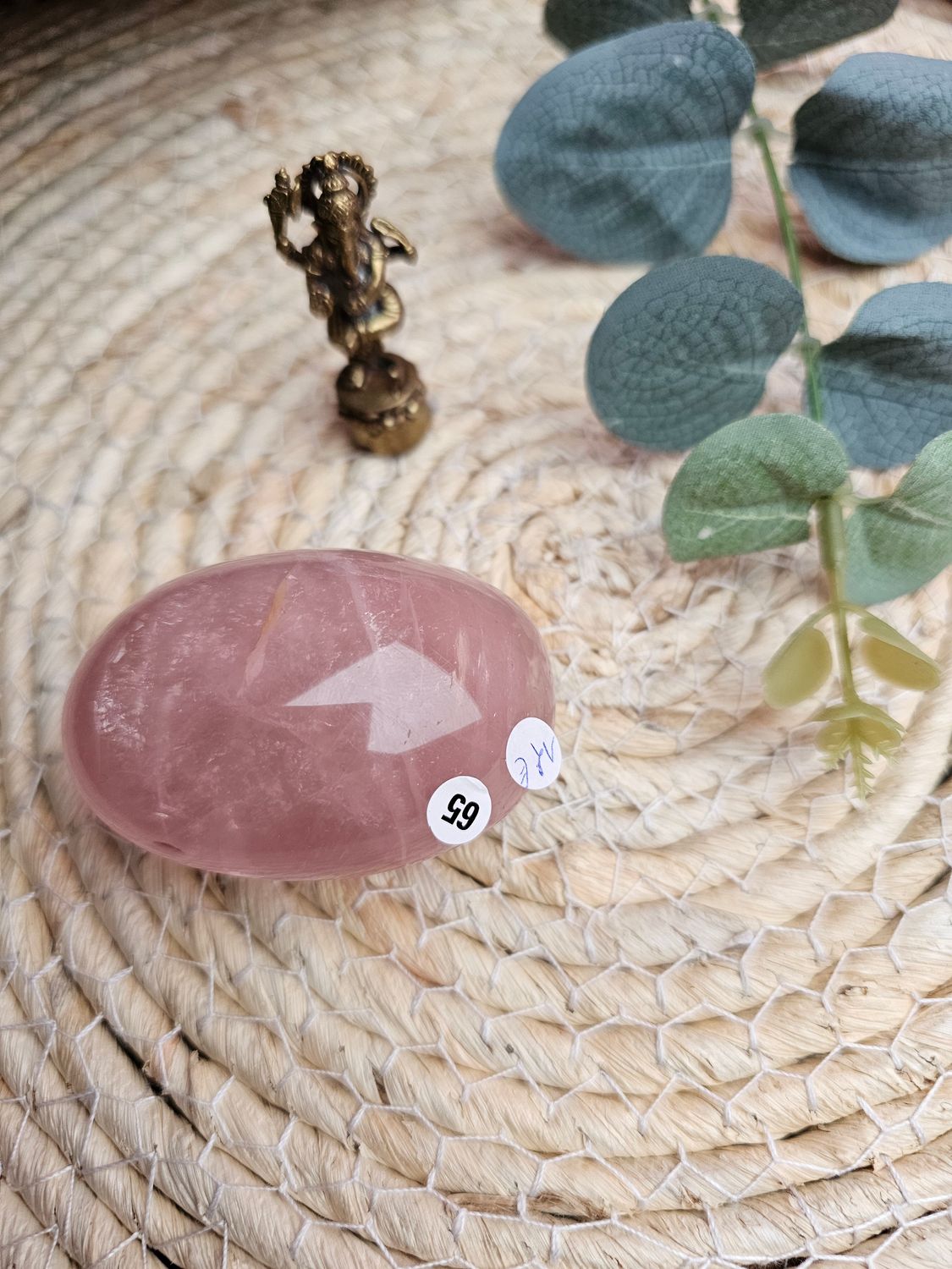 Quartz rose galet n 65