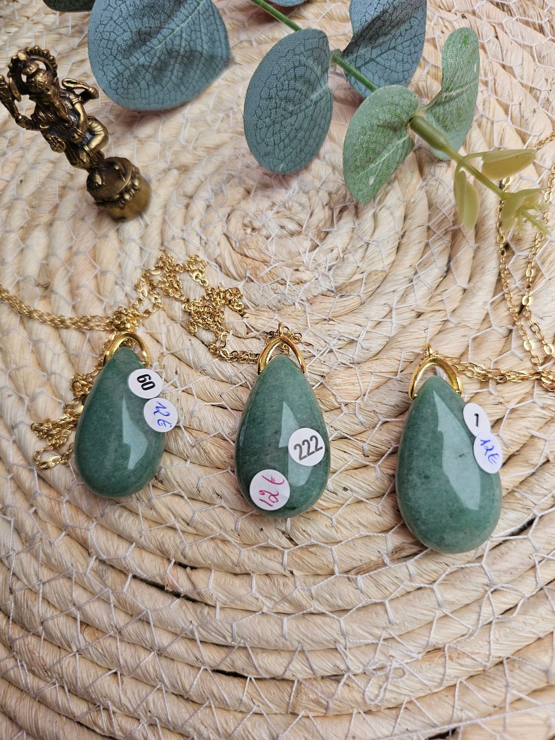 Collier avec pendentif en aventurine verte n°1, n°60 ou n°222