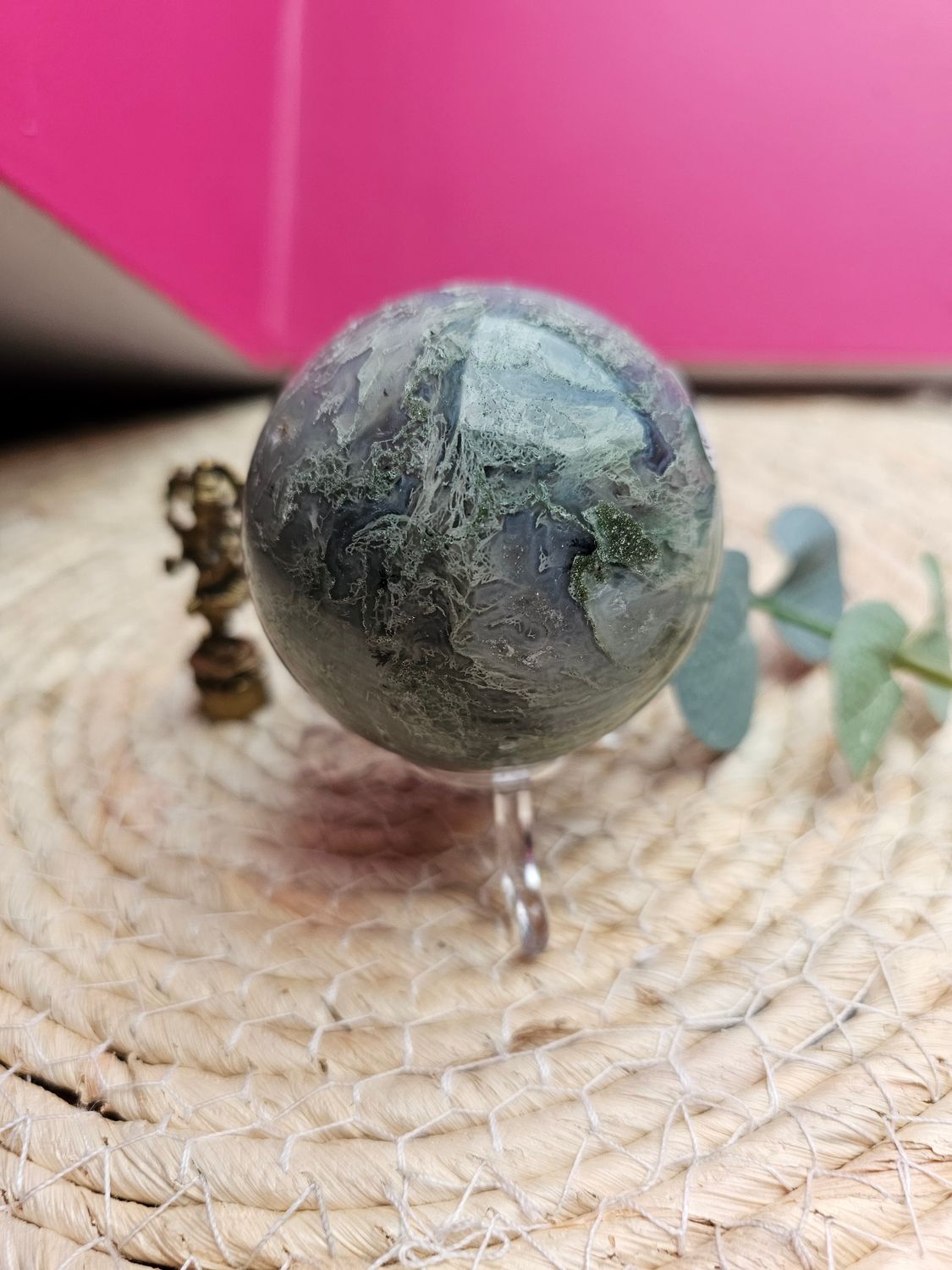 Sphère d’agate mousse n°102