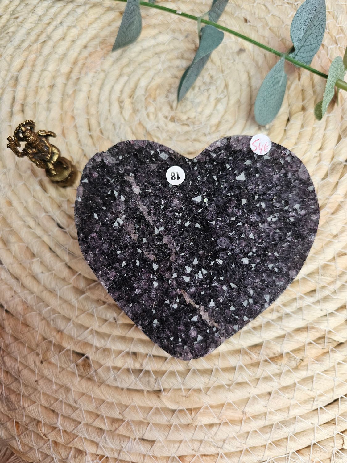 Coeur en améthyste n°18