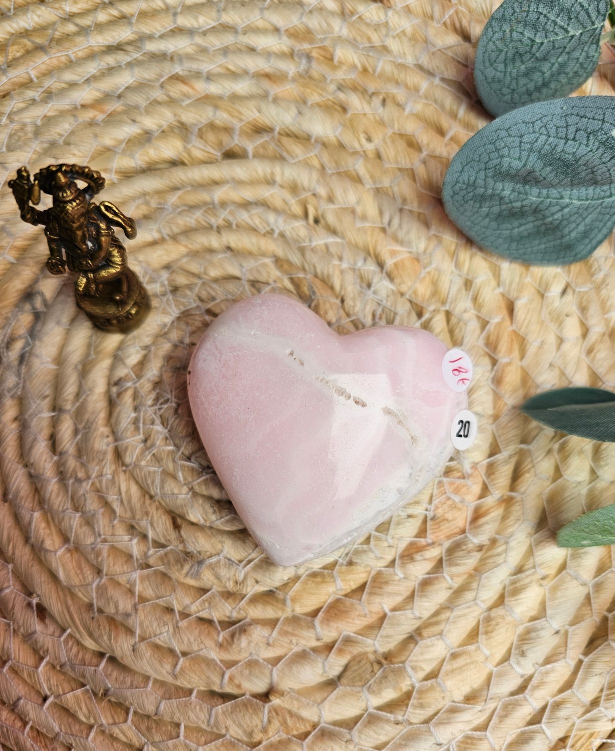 Coeur en mangano calcite n°20