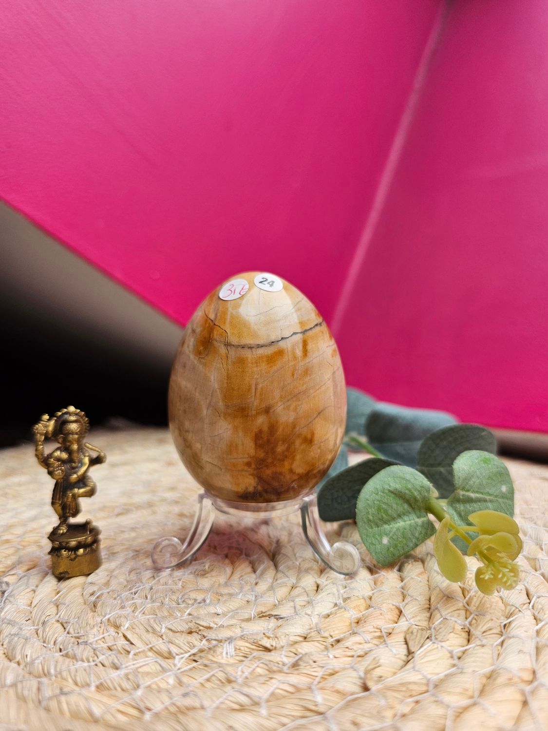 Oeuf bois fossilisé n°24