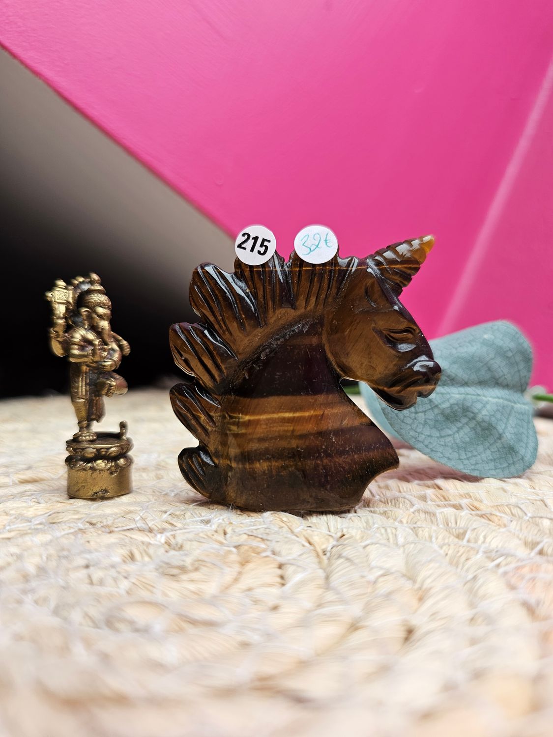 Tête de cheval en oeil de tigre  n°215