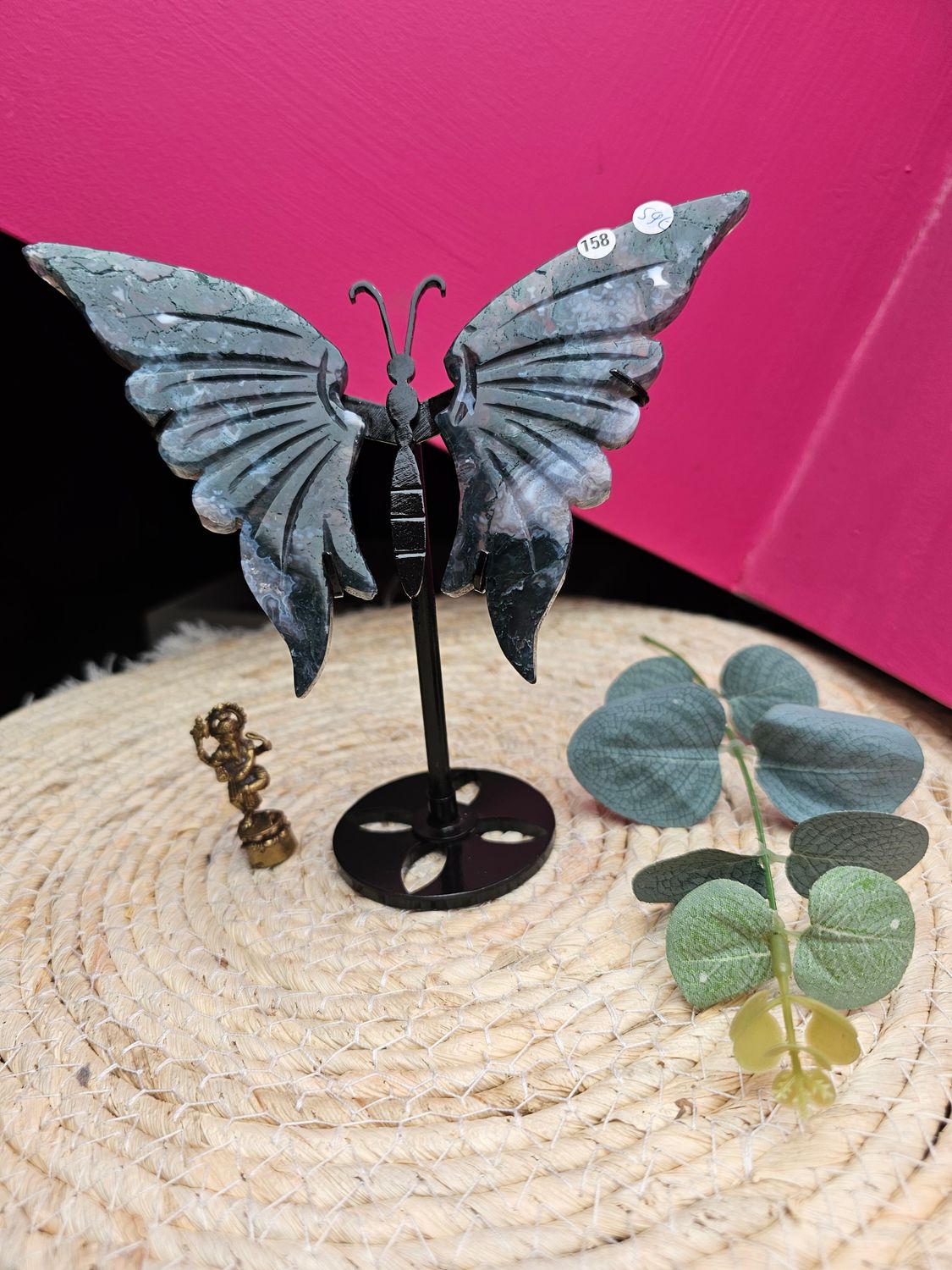 Papillon en agate mousse