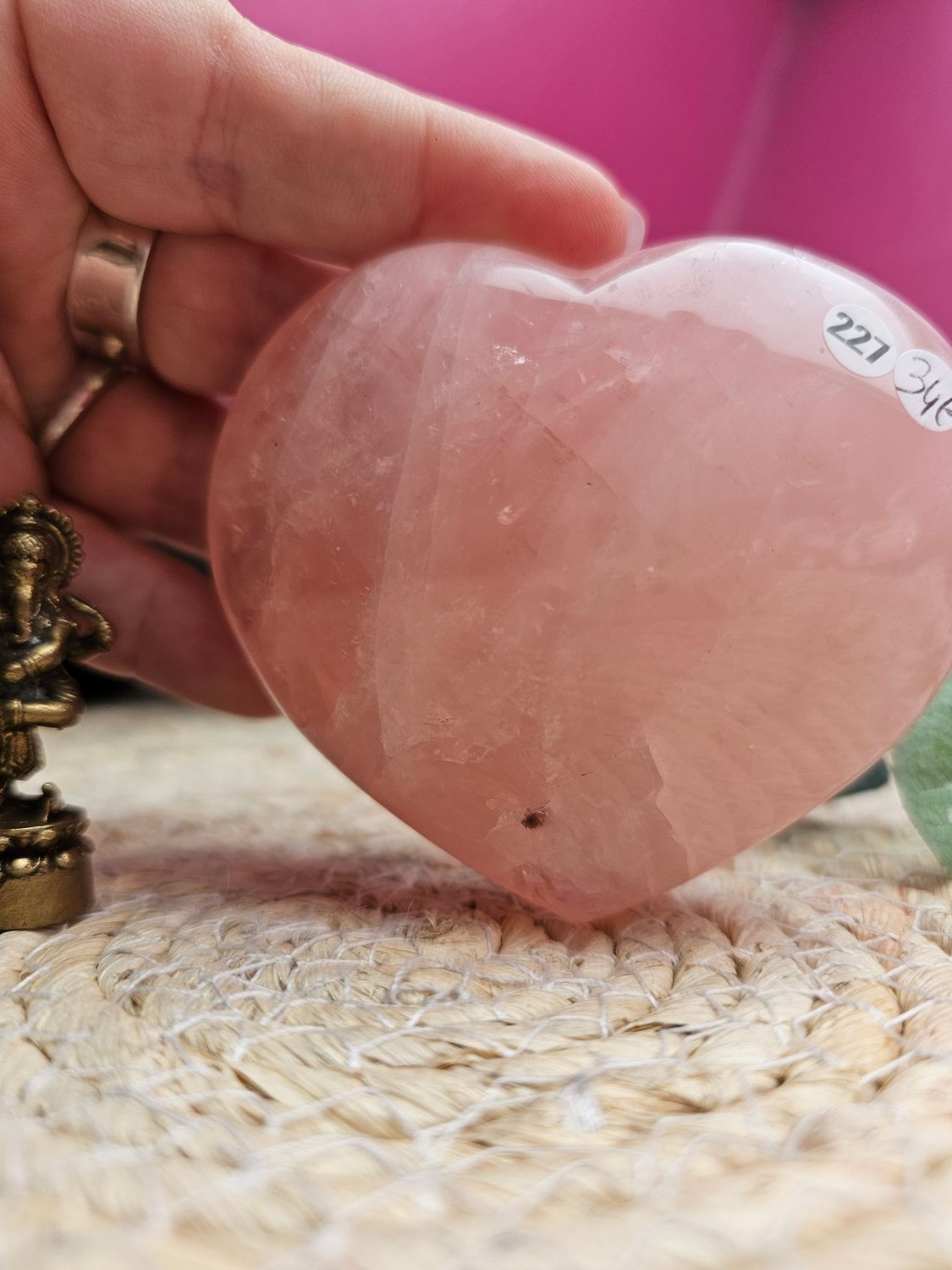 Quartz rose coeur n 227