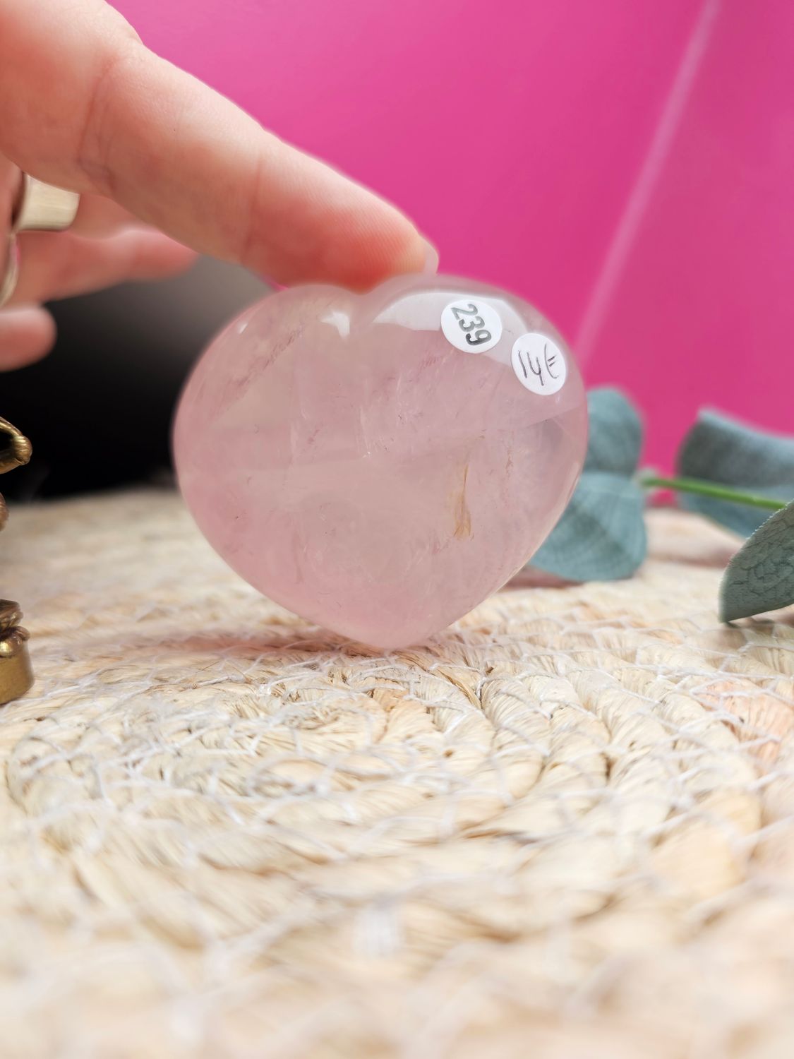 Quartz rose coeur n 239