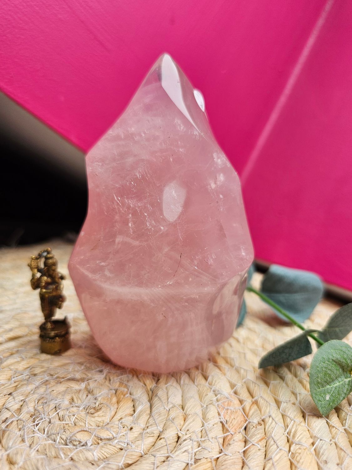 Quartz rose flamme n°351