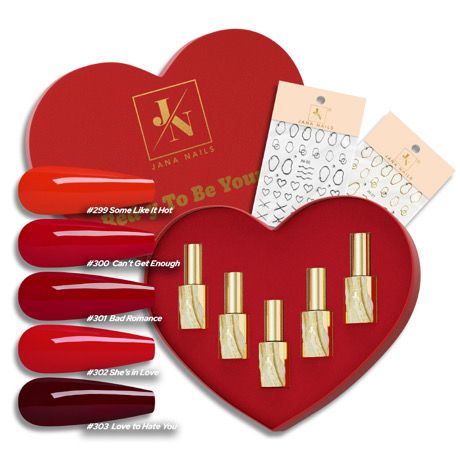 Red-y to be yours! Box de 5 j-laque &amp; stikers