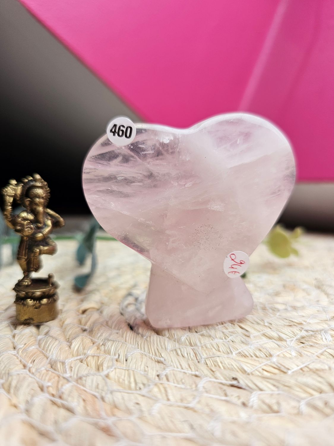 Quartz rose coeur n°460