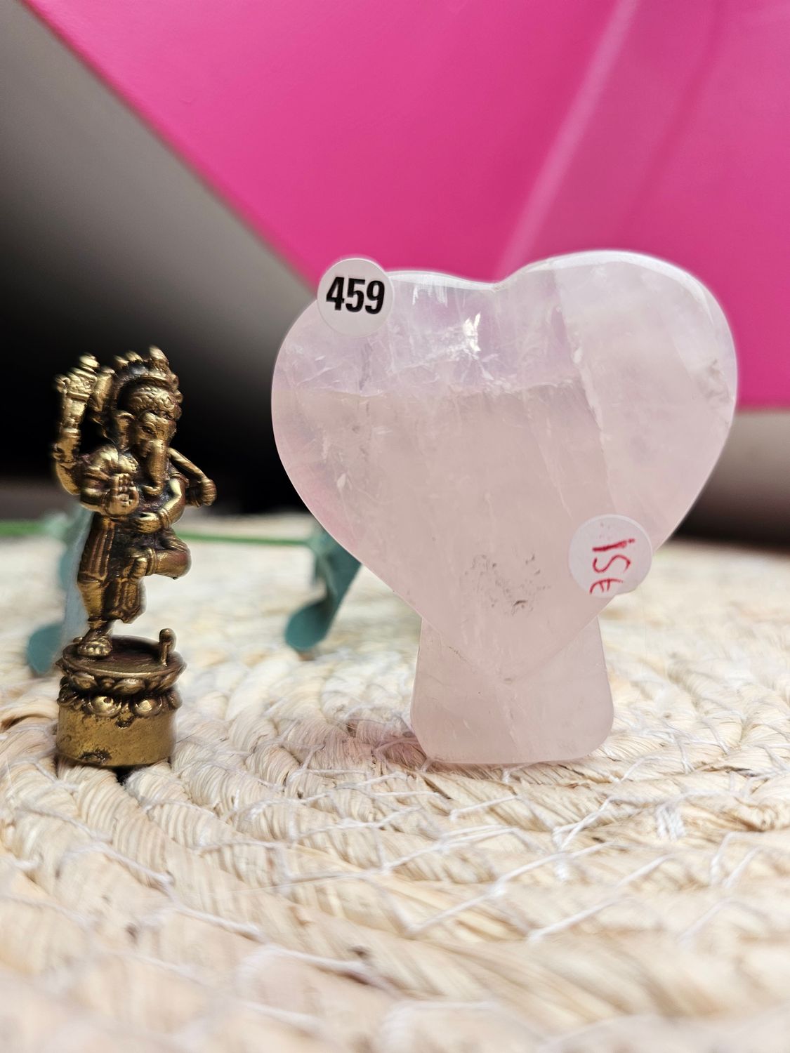 Quartz rose coeur n°459