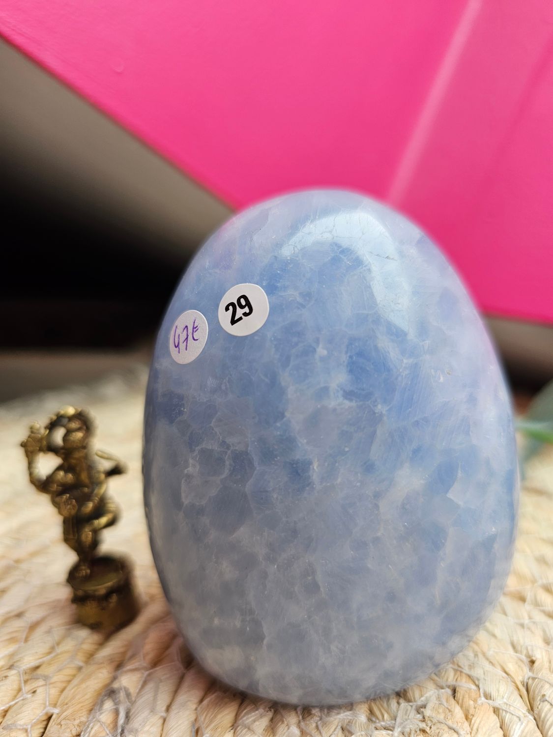 Forme libre de calcite bleue n°29