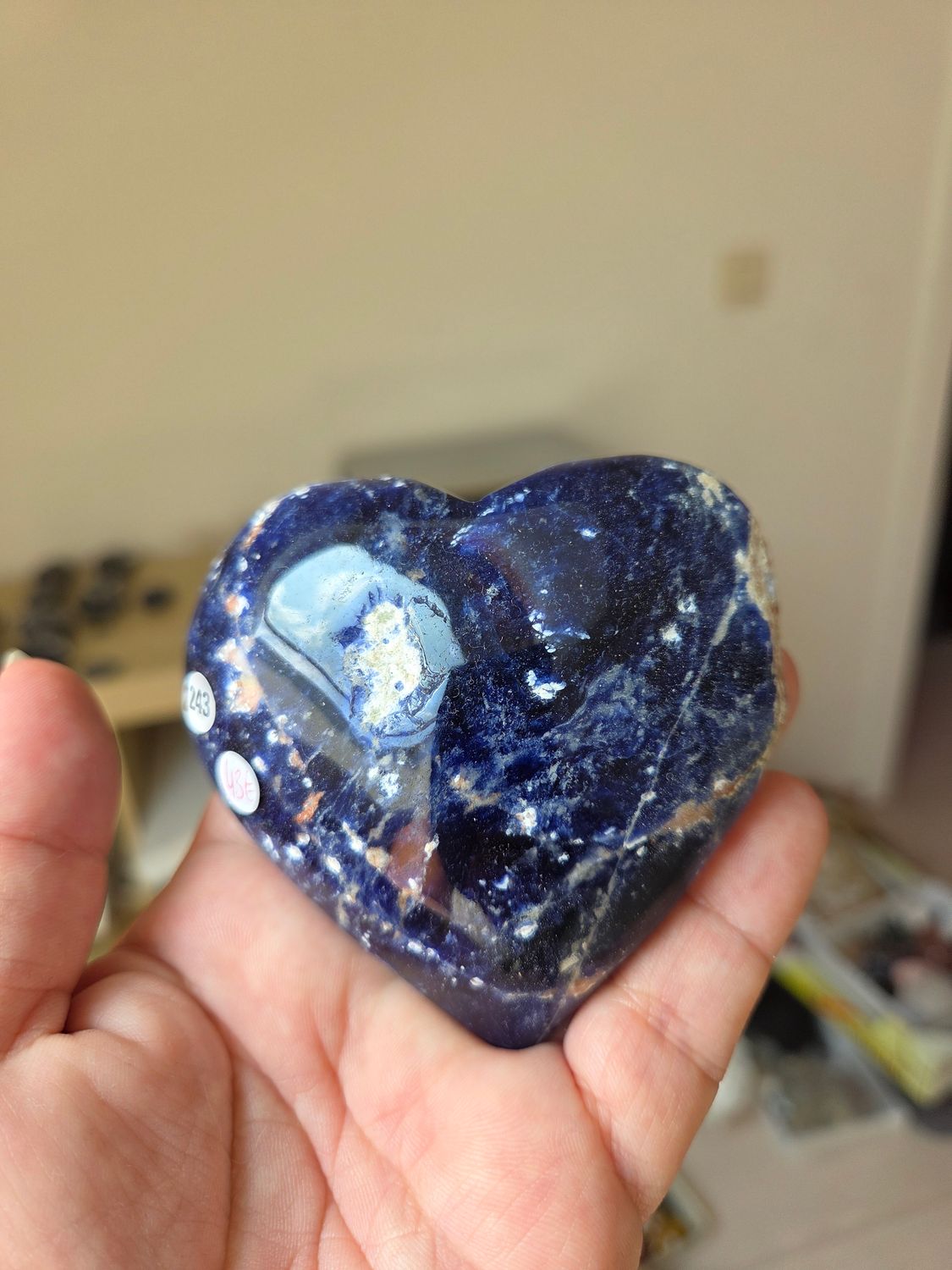 Coeur en sodalite n°243