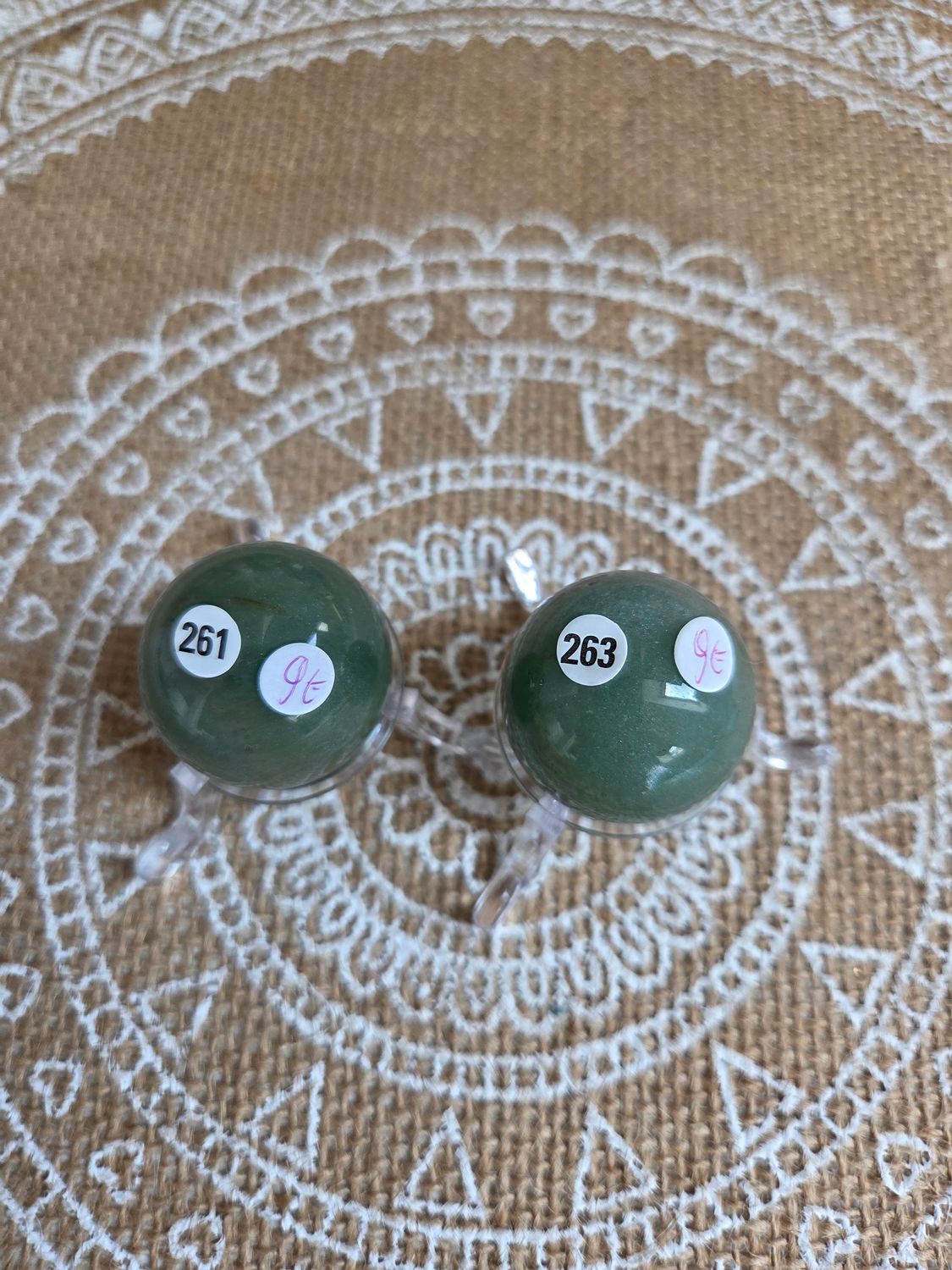 Sphère en aventurine verte n°261 ou 263
