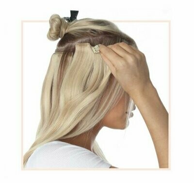 Extensions à Clips cheveux Russes Certifiés Vierge longueur 55 cm 100g Extensions à Clips cheveux Russes Certifiés Vierge longueur 55 cm 100g