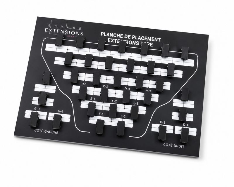 Planche de Placement extensions Bandes adhésives Planche de Placement extensions Bandes adhésives
