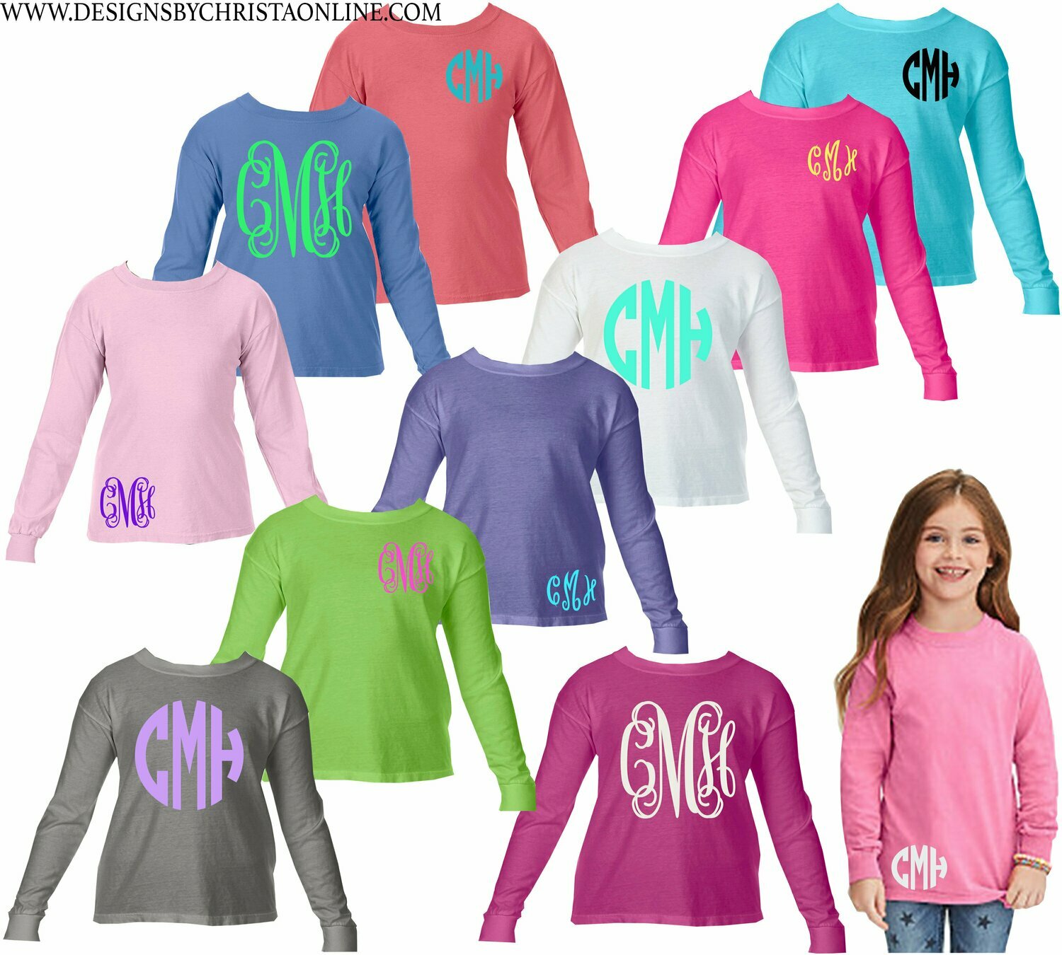 Youth Color Comfort Long sleeve Shirts