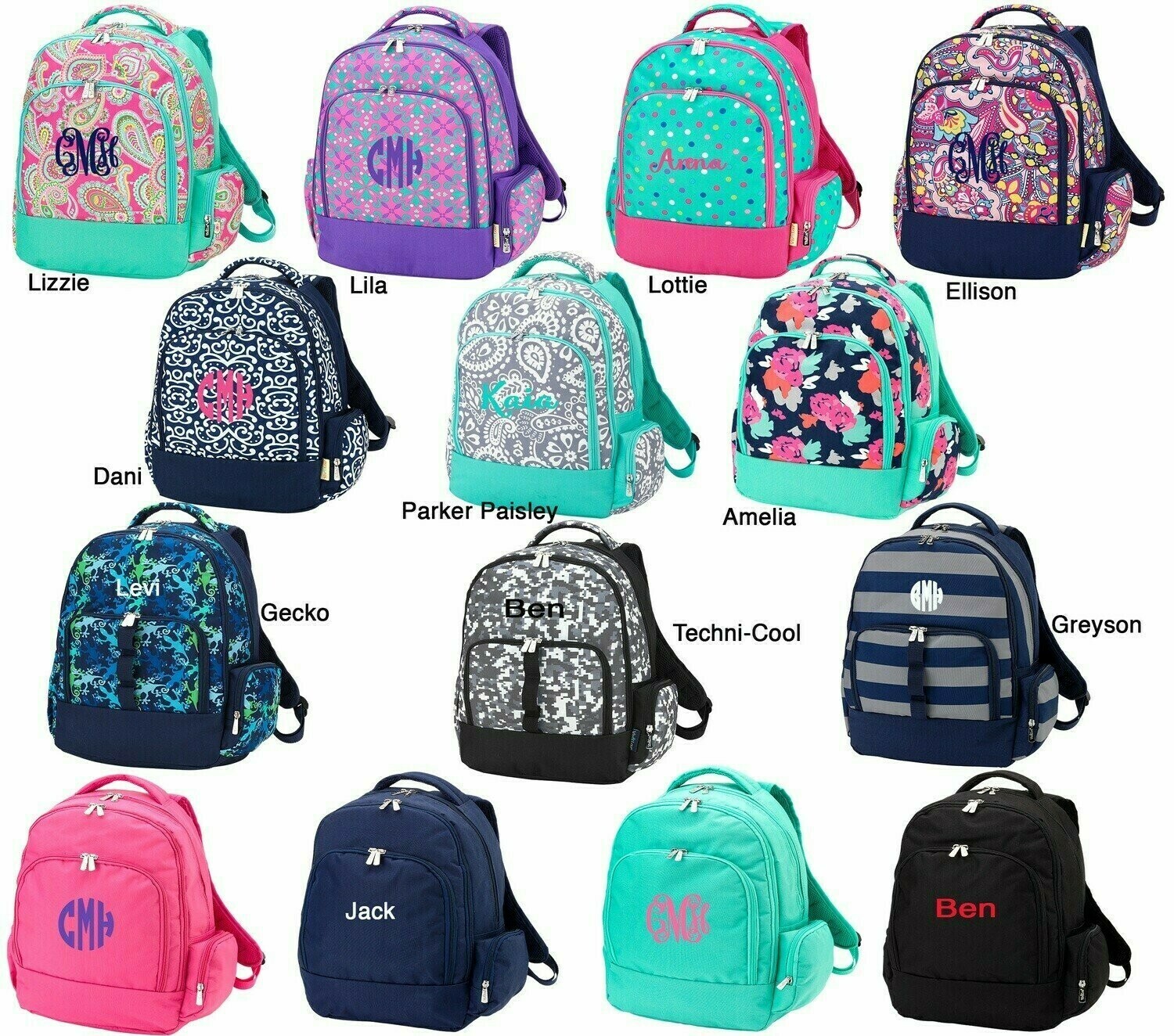 Full Size Personalized Backpacks