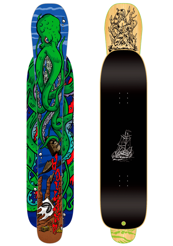 Buckshot Snowskate (126cm) -- Alternate Graphic