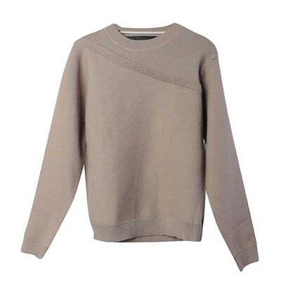 2 in 1 Crew Neck Sweater - Mushroom 2 in 1 Crew Neck Sweater - Mushroom