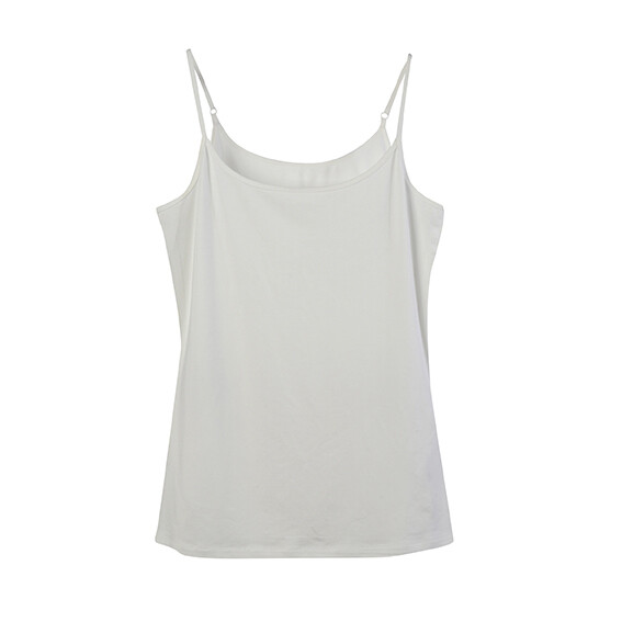 Modal Spandex Essential Slip Top-WHITE Modal Spandex Essential Slip Top-WHITE