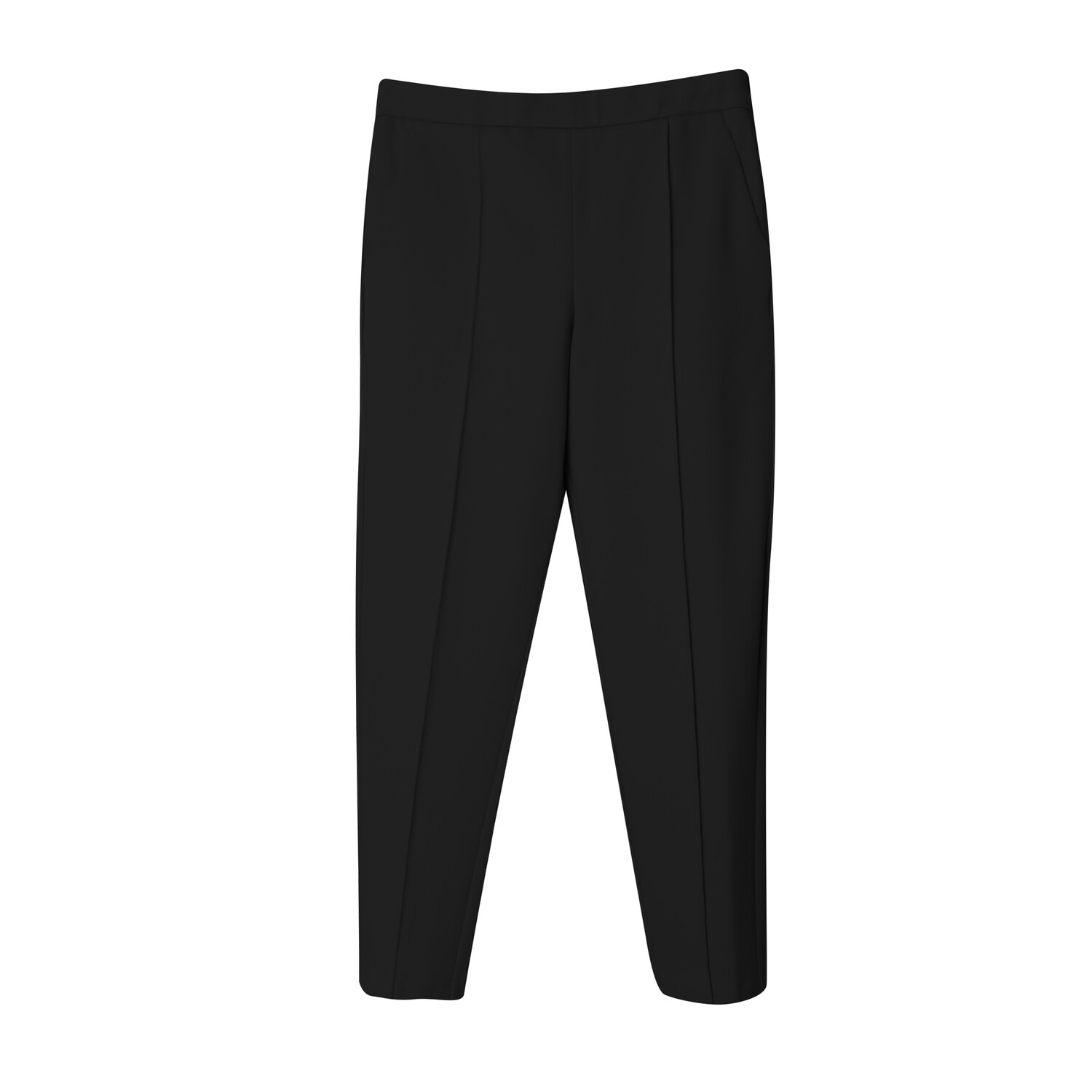 SIGNATURE TAPERED PANTS WITH PIPINGBLACK