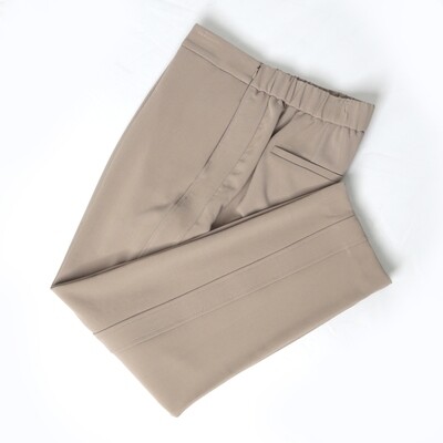 ​SIDE PANEL TAPERED PANTS-TAUPE