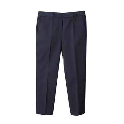 ​TAPERED PANTS WITH PIPING WAISTBAND-LAVENDER GREY