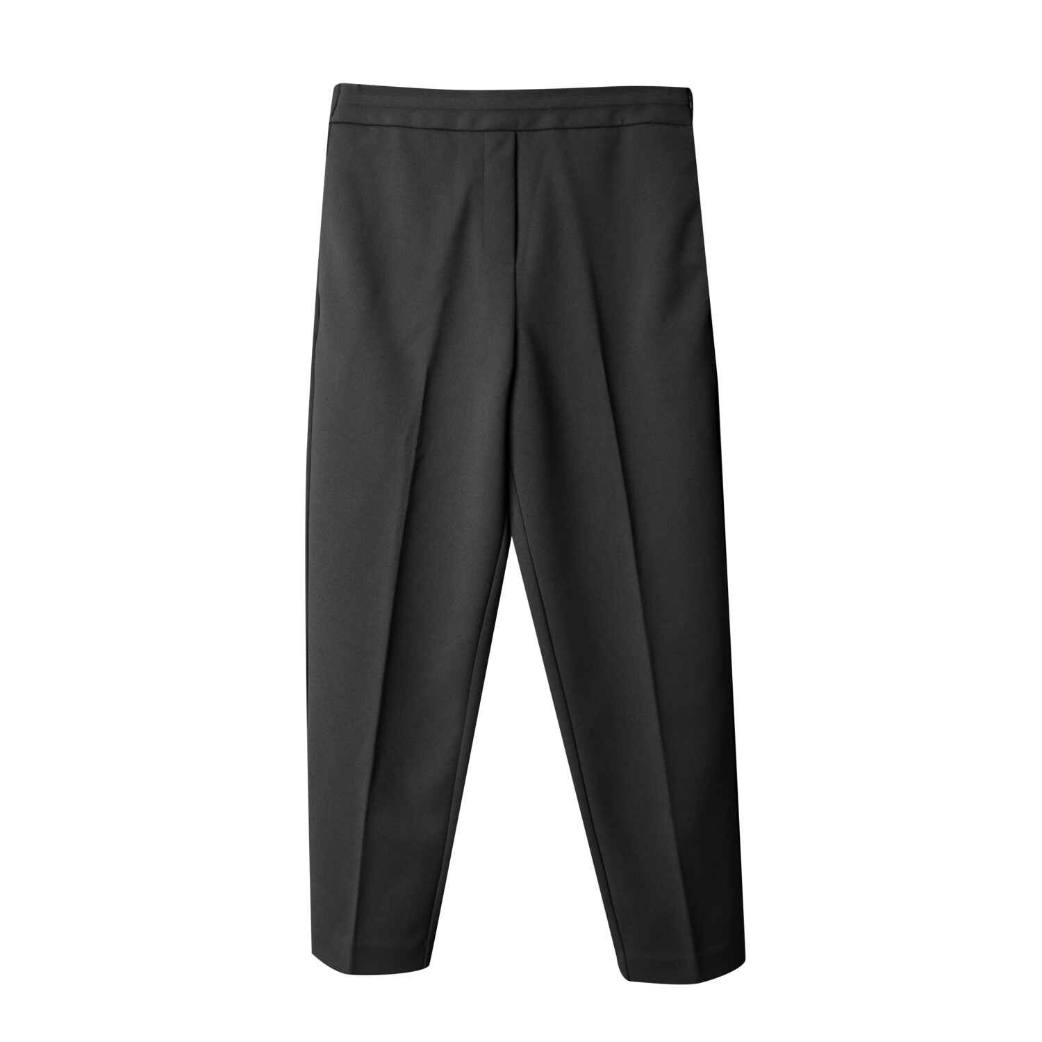 PIPING WAISTBAND TAPERED PANTSBLACK