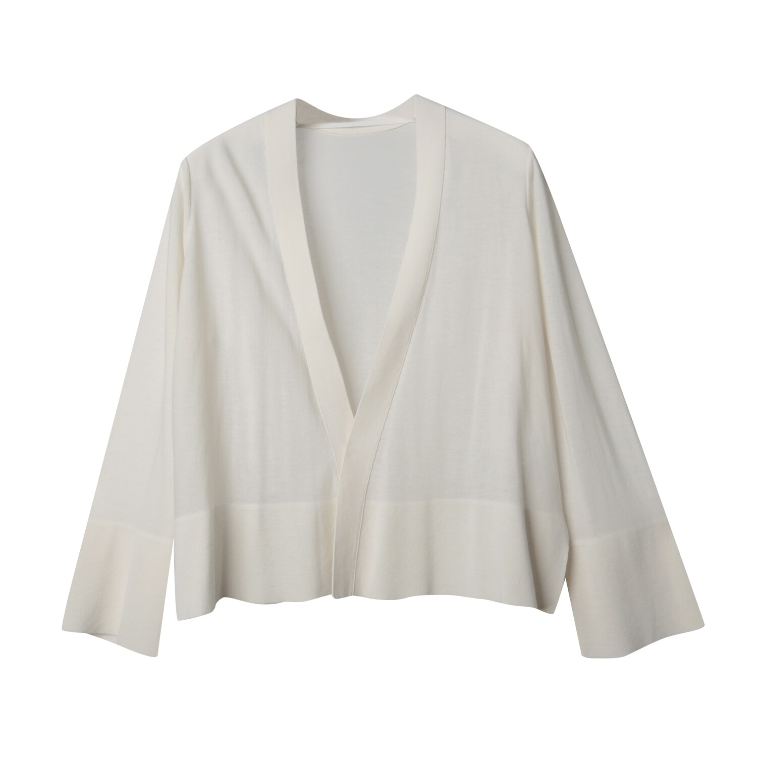 OPEN FRONT DRAPE CARDIGANCREAM