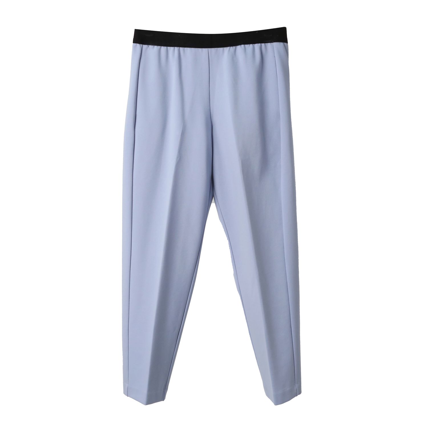 ELASTIC WAIST TAPERED PANTS - CLOUDY