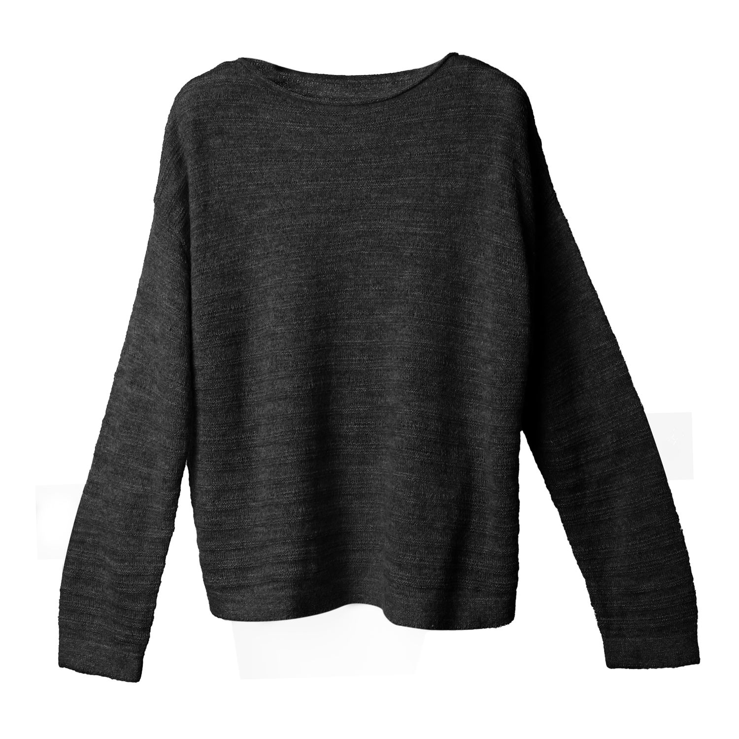 FLUFFY LINKS PULLOVER - BLACK