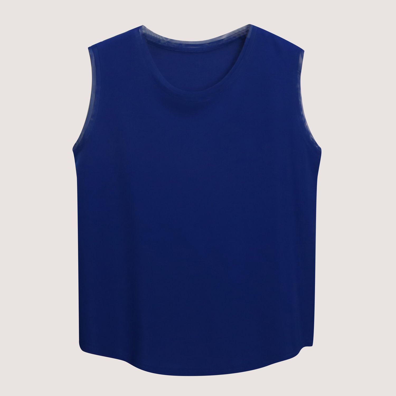 MESH TRIM TANK TOP - ELECTRIC