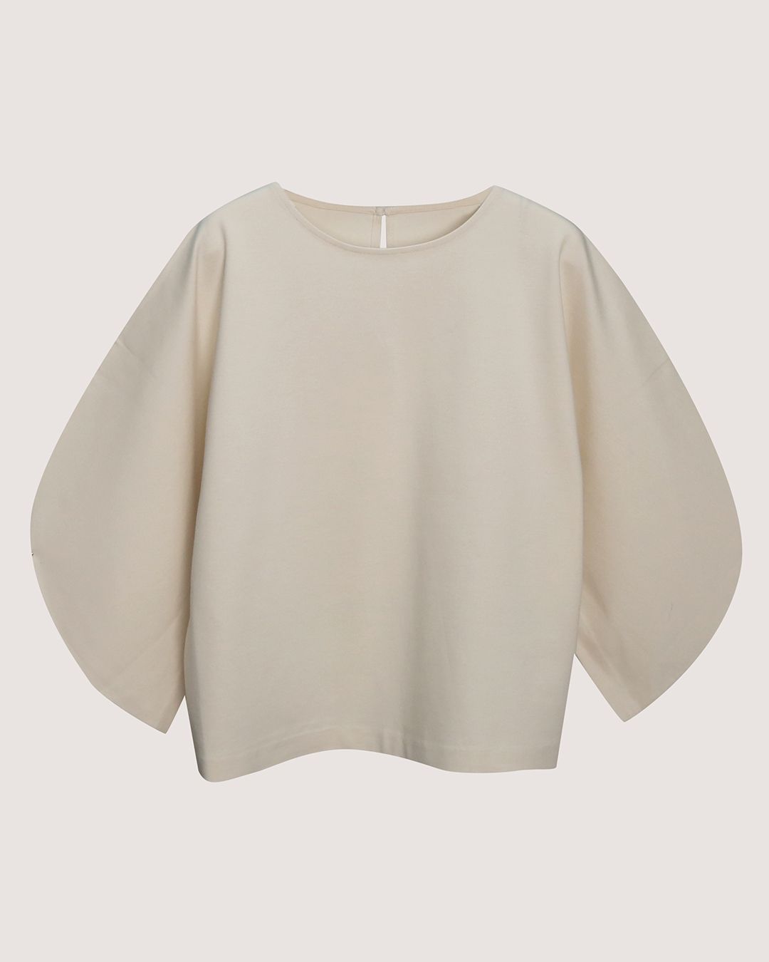 COCOON SLEEVE T-SHIRT - PEARL