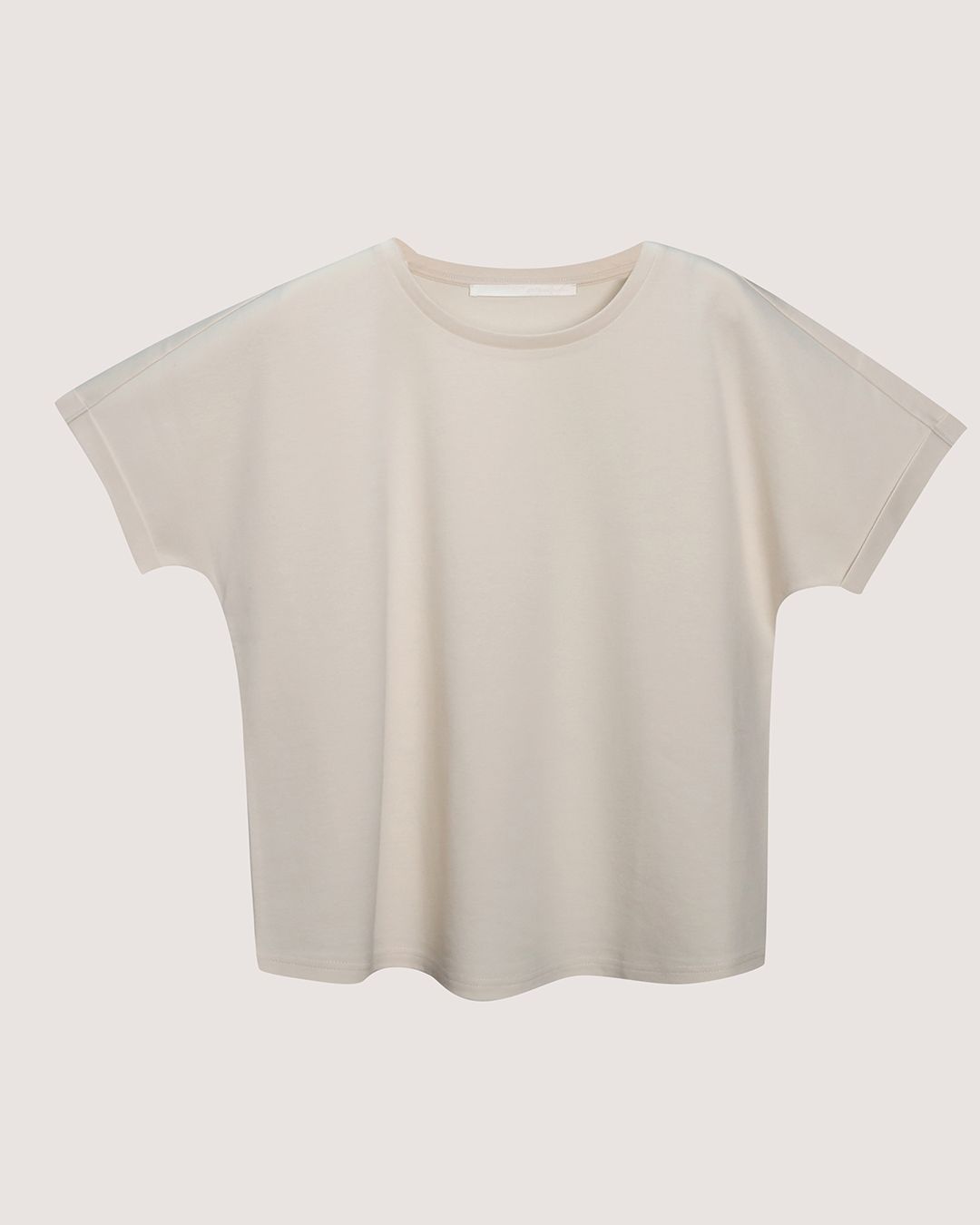 CREW NECK T-SHIRT - PEARL