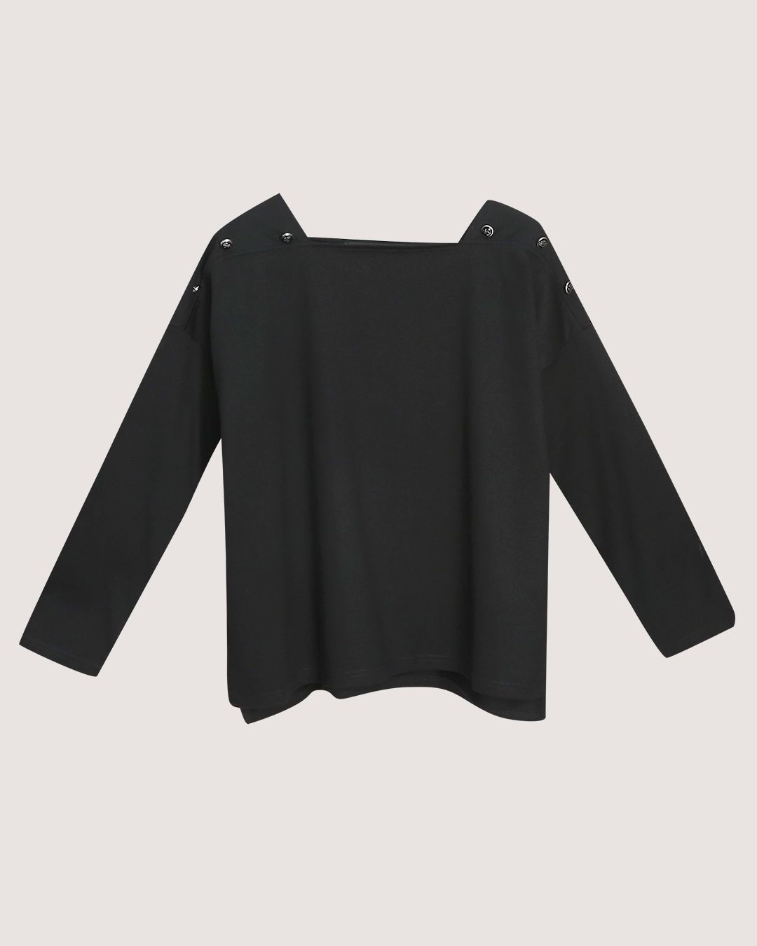 STRIPE BOXY TEE - BLACK
