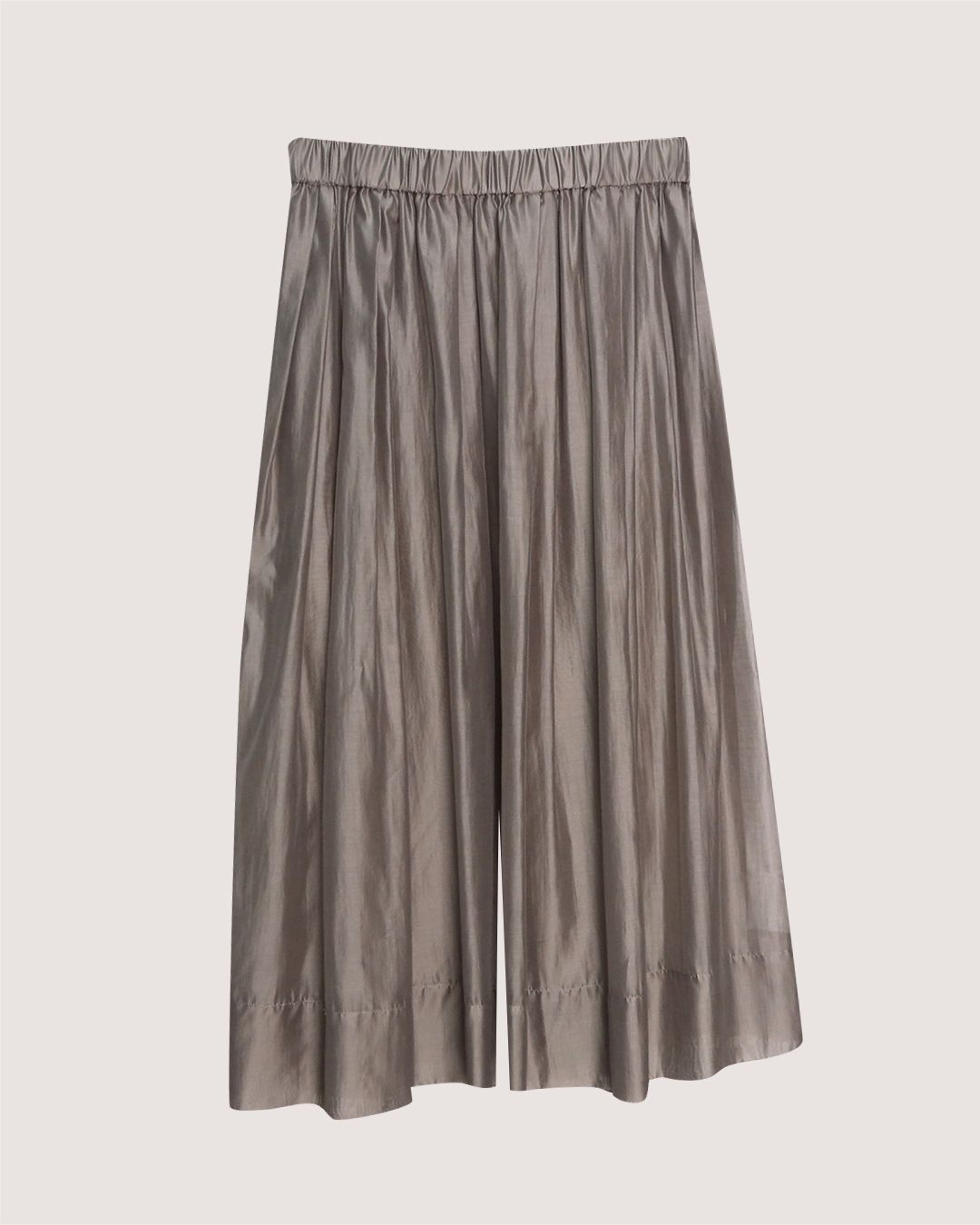 Luxury Pleated Wide-Leg Culottes
