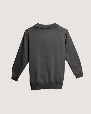 SCOOP NECK KNIT TOP - BLACK