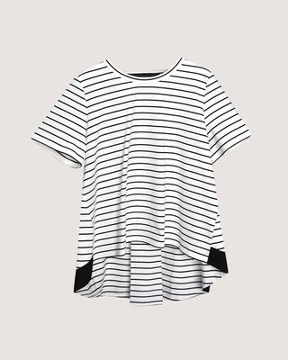 A-LINE STRIPE TEE - STRIPE
