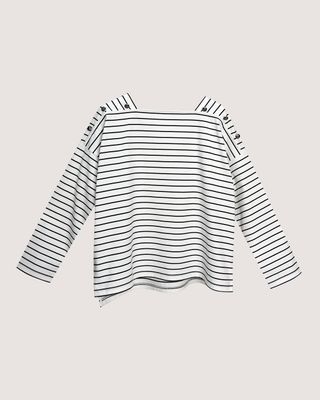 STRIPE BOXY TEE - STRIPE