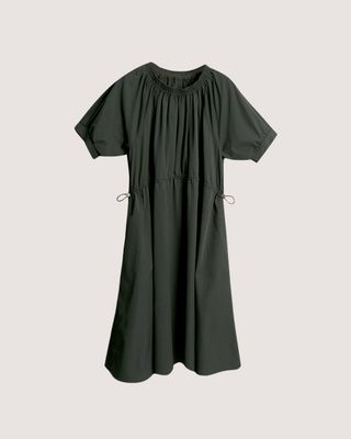 DRAWSTRING DRESS - BASIL