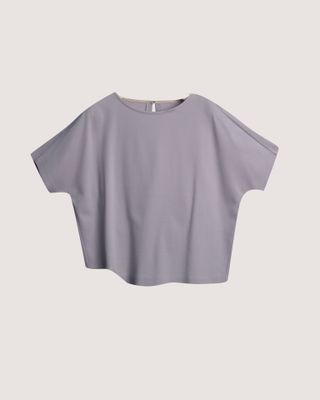 CUT-OUT HEM BOXY TEE - DREAM