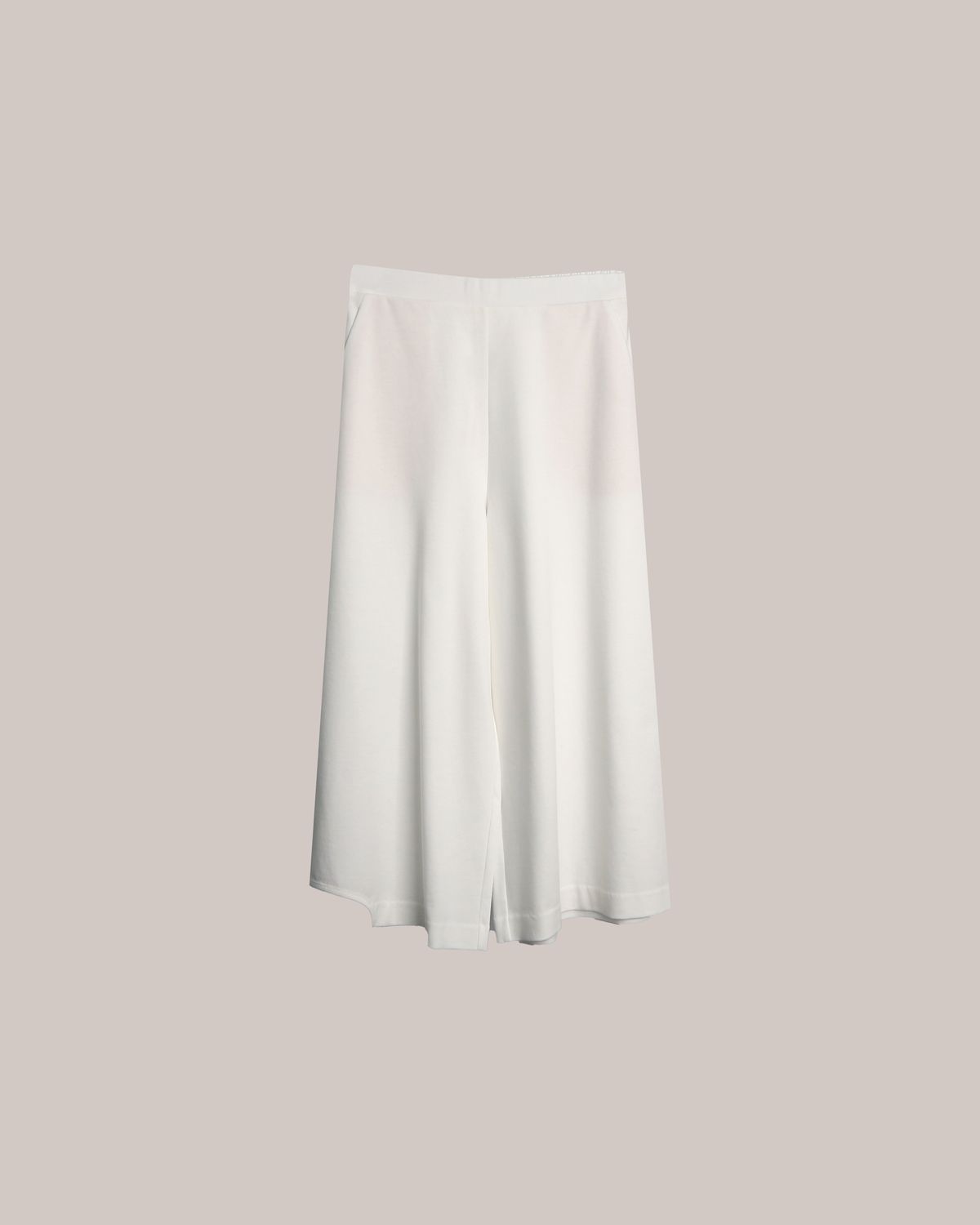 CUT-OUT HEM CULOTTES - EGGSHELL